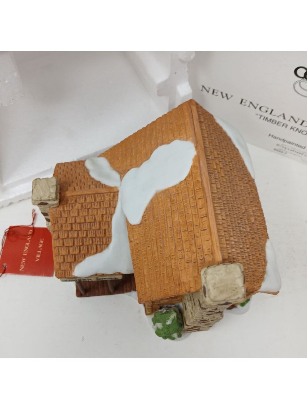 Dept 56 Timber Knoll Log Cabin New England Village Lit House W/Box VTG 1987 #GST - Picture 10 of 13